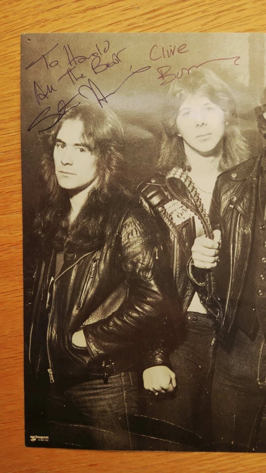 Rare 1981 Iron Maiden Autograph on 8x10 Promo Photo – Killers Era- COA, изображение 3