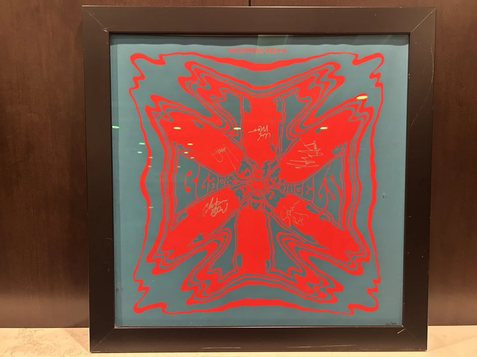 Rare 2010 Black Angels Phosphene Dream 66/300 Original Poster Band Autographed, image 3