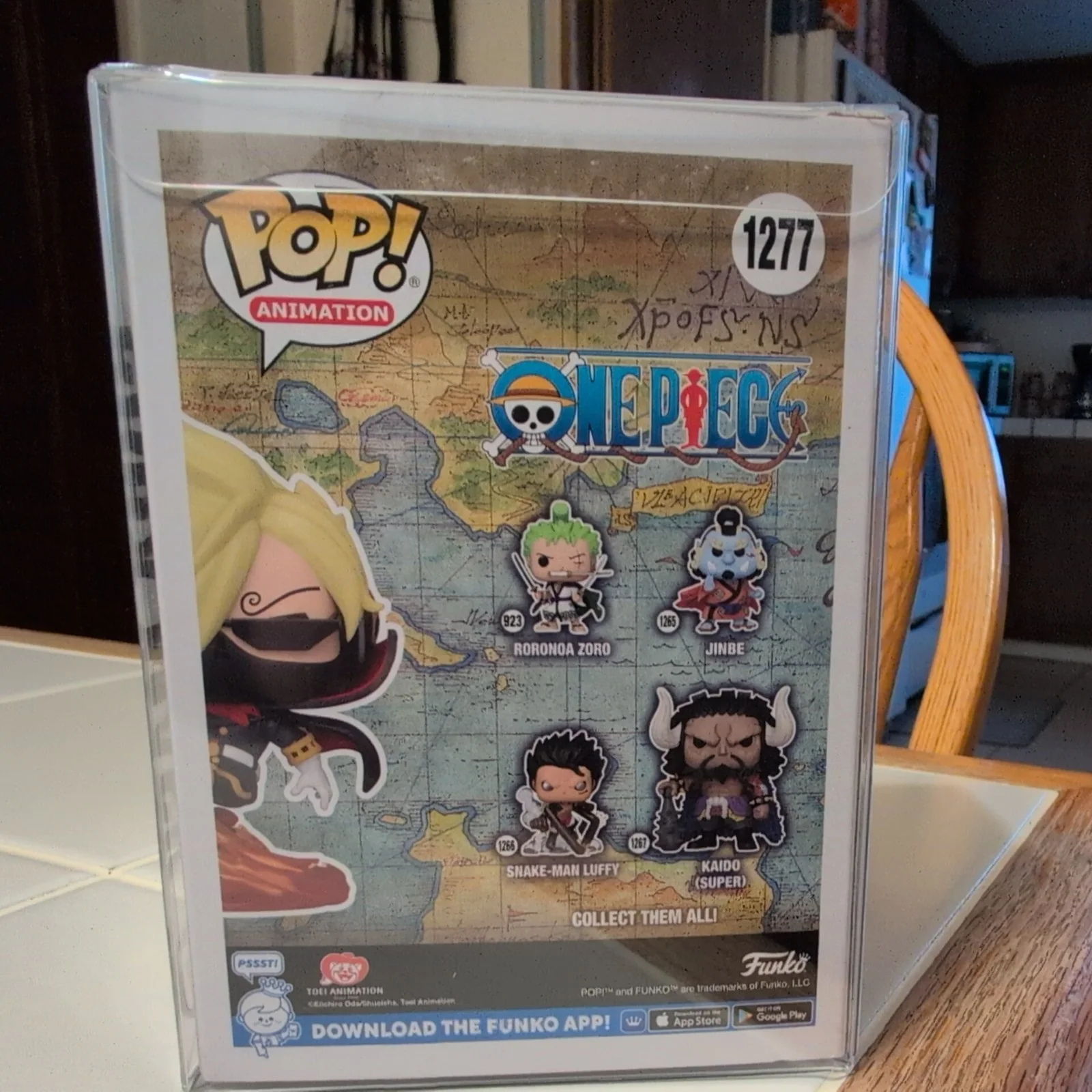 Eric Vale — Soba Mask Signed Funko Sanji One Piece Eric Vale Pop Anime Autograph PSA COA, изображение 4