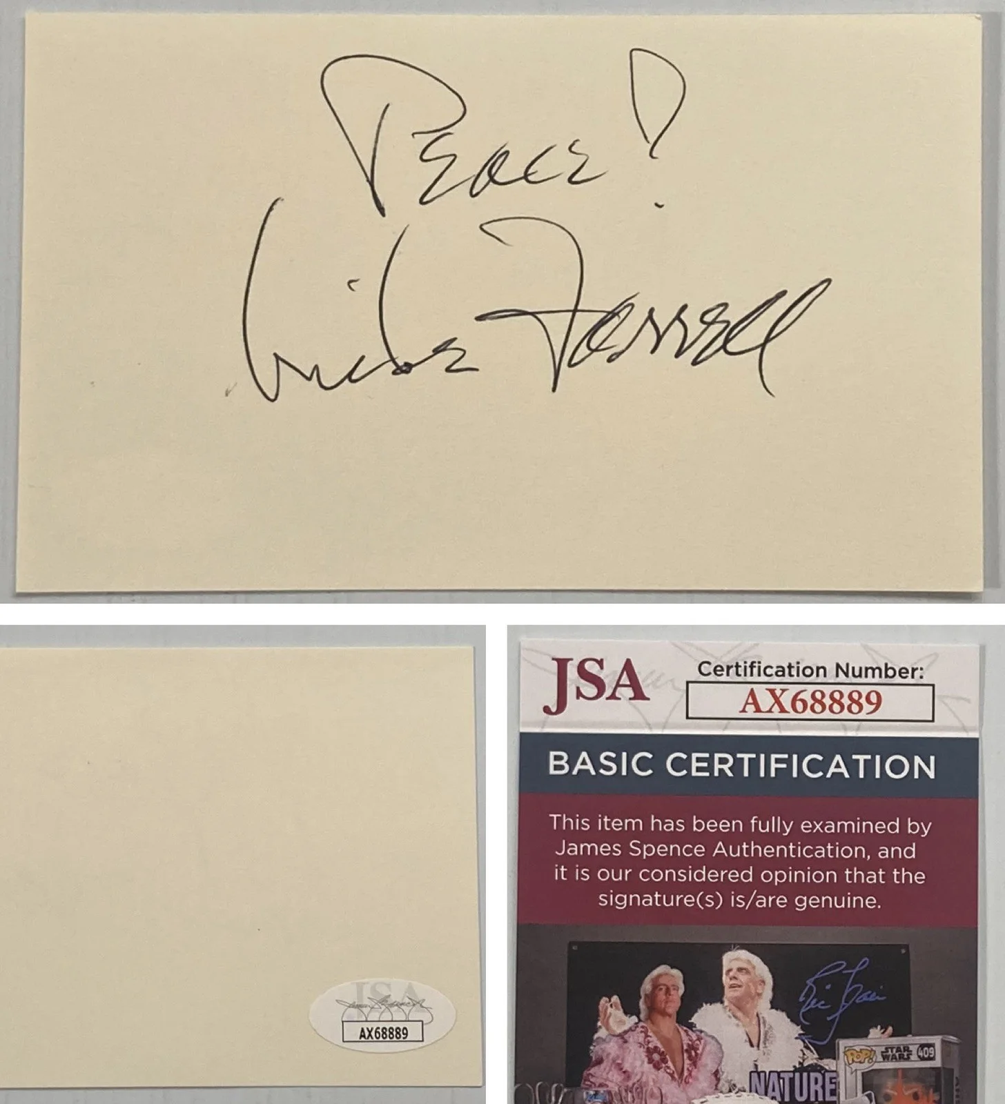 Mike Farrell — MASH Mike Farrell Signed Autograph 3x5 Index Card - JSA Cert - FREE S&H!