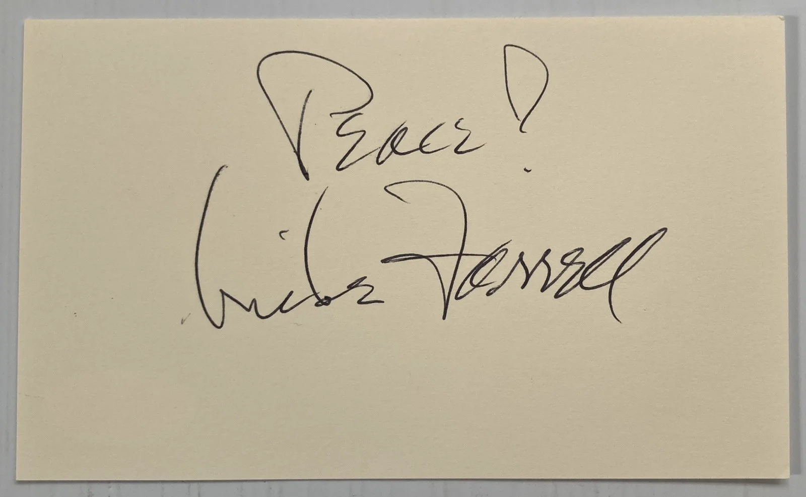 Mike Farrell — MASH Mike Farrell Signed Autograph 3x5 Index Card - JSA Cert - FREE S&H!, изображение 2