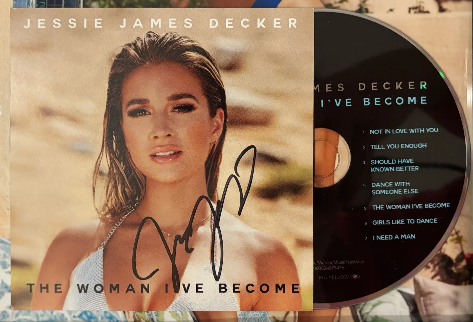Jessie James Decker Autographed/Signed CD Insert Framed with 8x10 Photo!, image 2