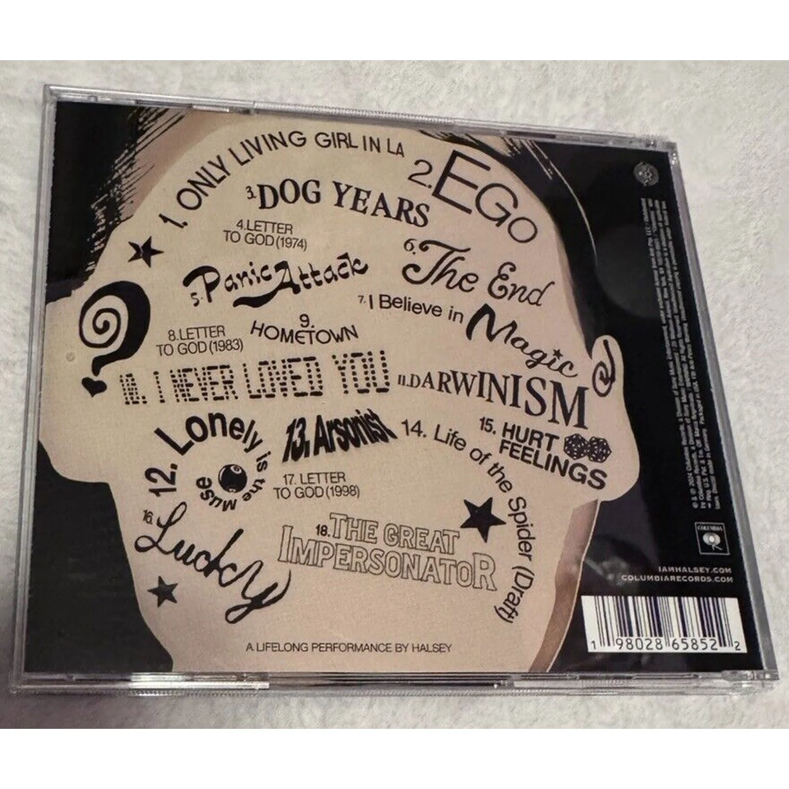 Halsey “The Great Impersonator” 90’s Edition CD Signed Insert!, image 3