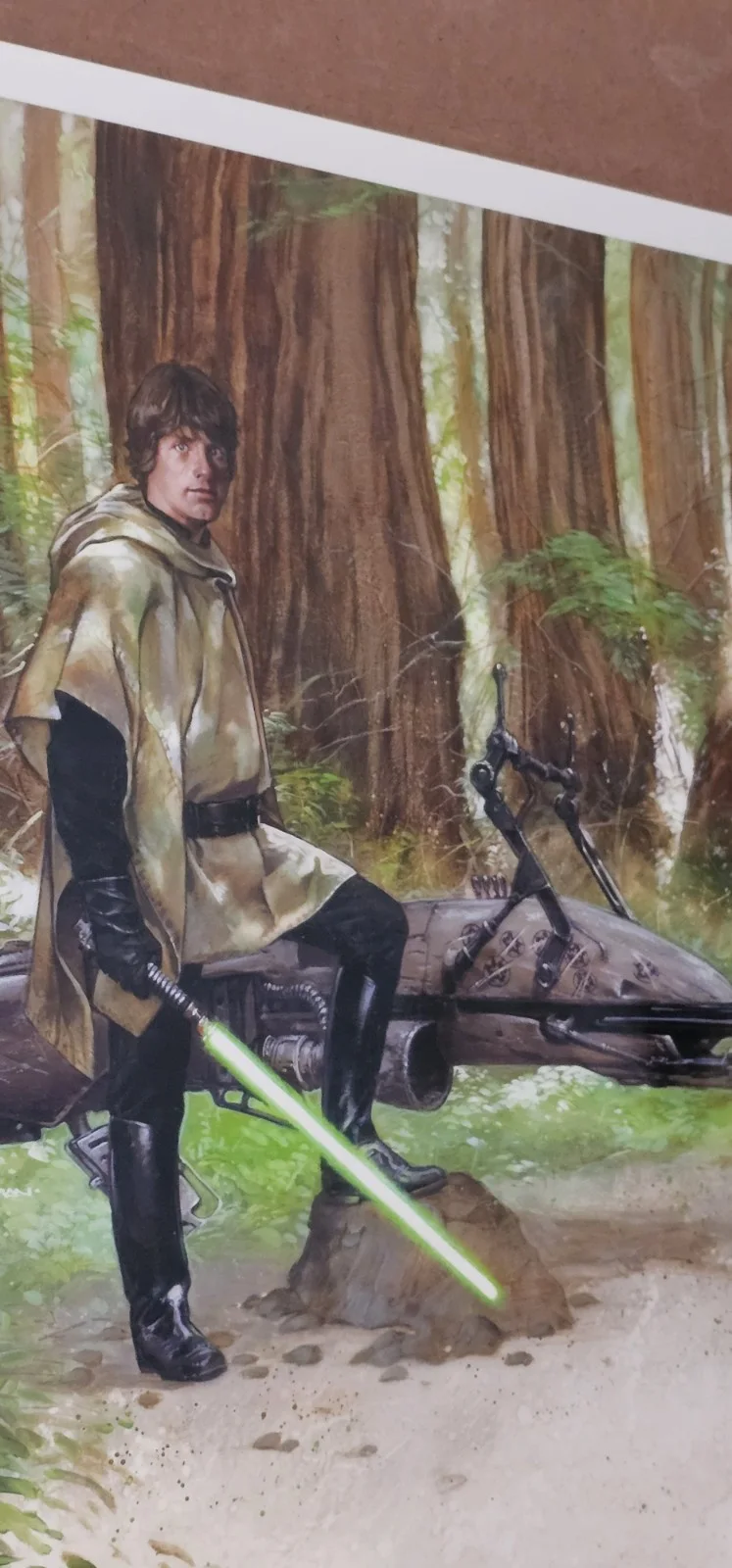 Dave Dorman — Star Wars Luke Skywalker Forest Moon Of Endor Signed Photo Print Dave Dorman, изображение 4