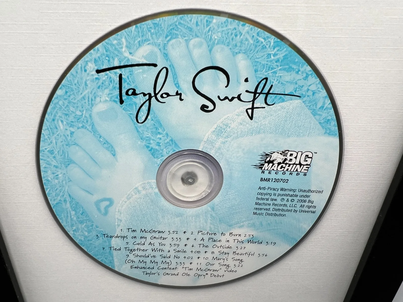 2006 Taylor Swift Signed Autograph Debut CD Album ORIGINAL LYRICS Beckett LOA, image 4