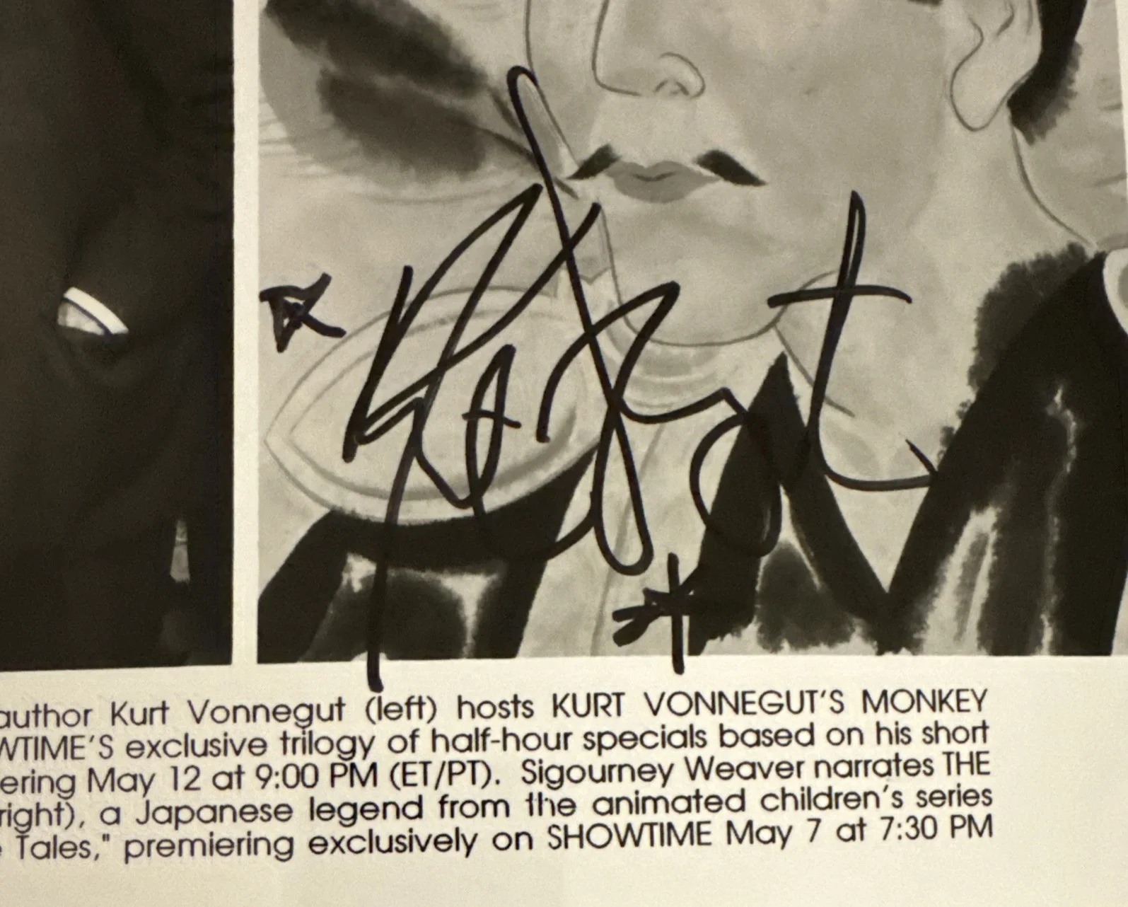 KURT VONNEGUT SIGNED 8x10 B&W Photo UNCONDITIONALLY GUARANTEED AUTHENTIC VG+++, изображение 2