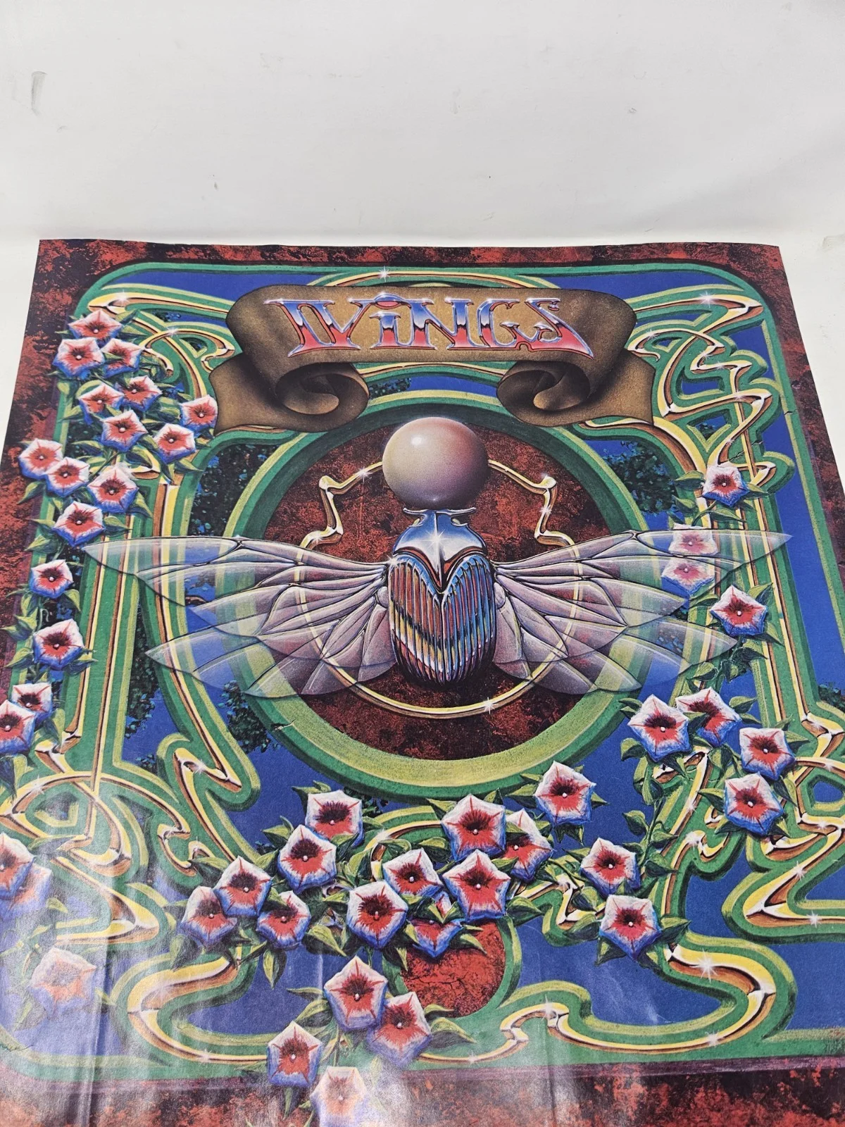 WINGS PAUL MCCARTNEY 1977 Concert Original Vintage One Sheet Concert Tour Poster, изображение 2