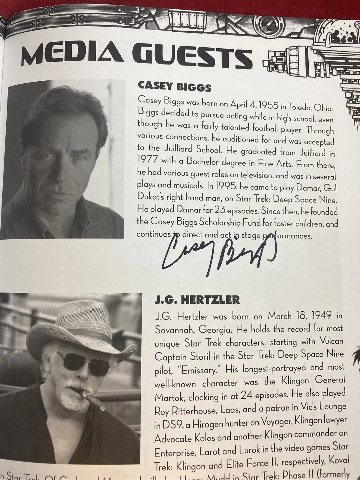 Paul McGann, Nana Visitor, Casey Biggs — Doctor Who Paul McGann Signature & Star Trek Deep Space Nine Visitor & Biggs, изображение 3