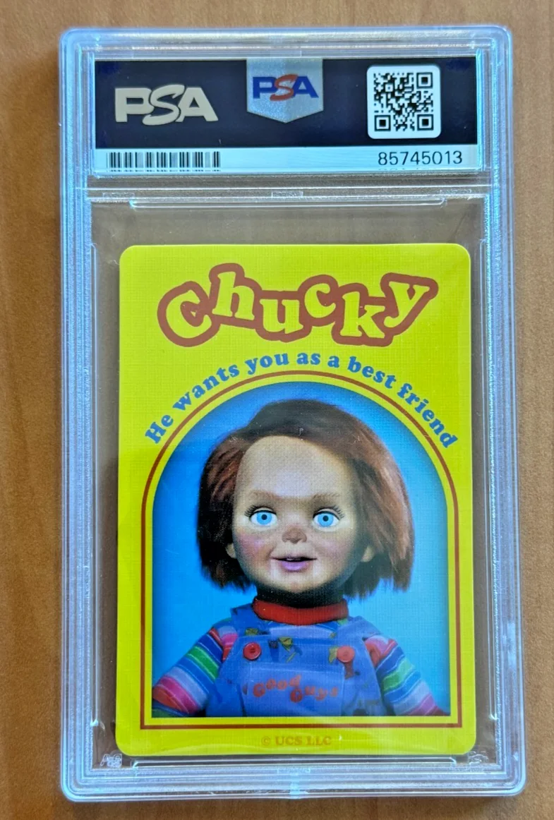 Jennifer Tilly Signed Autographed Queen of Clubs Chucky Playing Card PSA/DNA COA, изображение 2