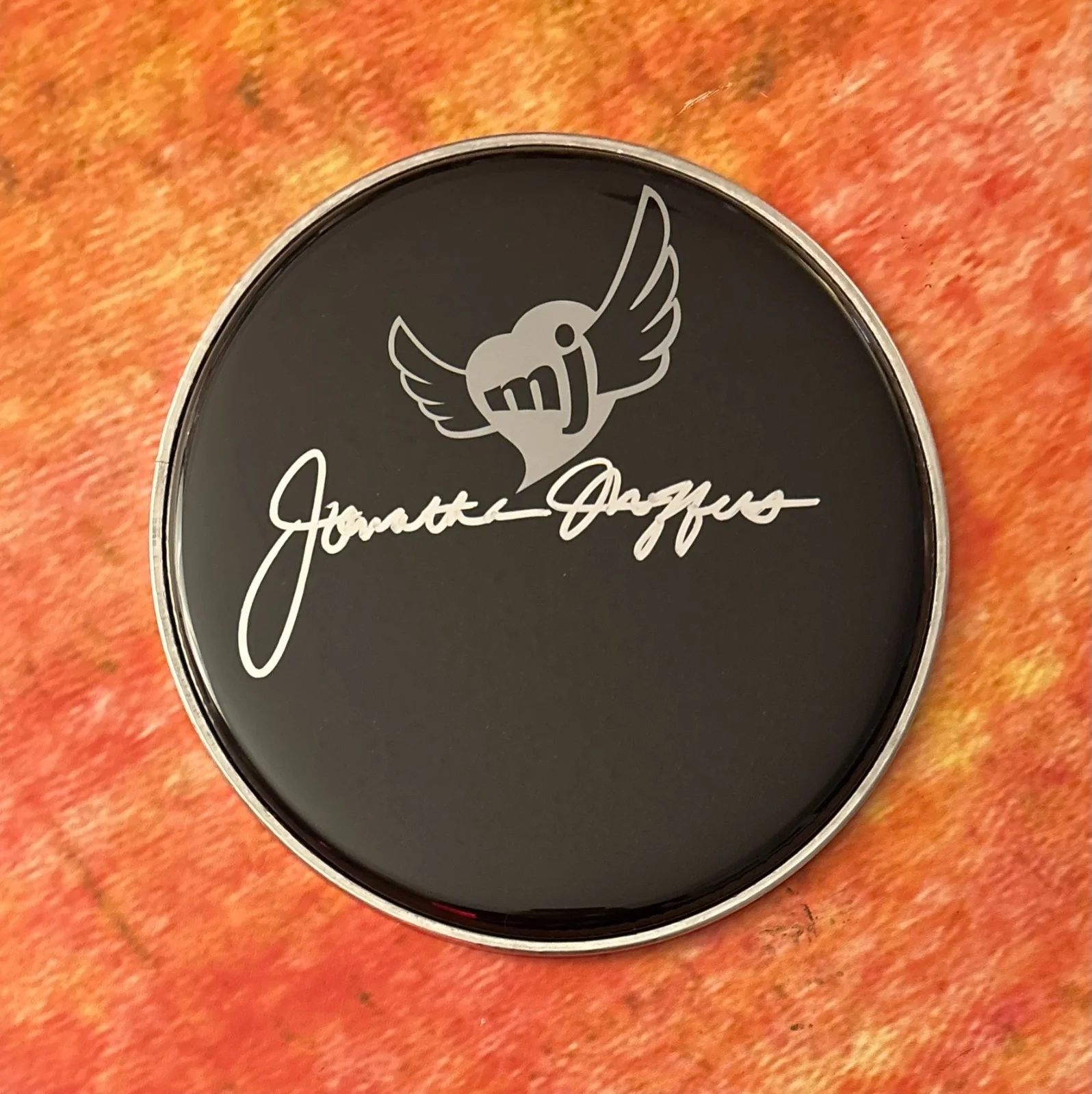 GFA Michael Jackson's Drummer * JONATHAN MOFFETT * Signed 10" Drumhead COA, image 3