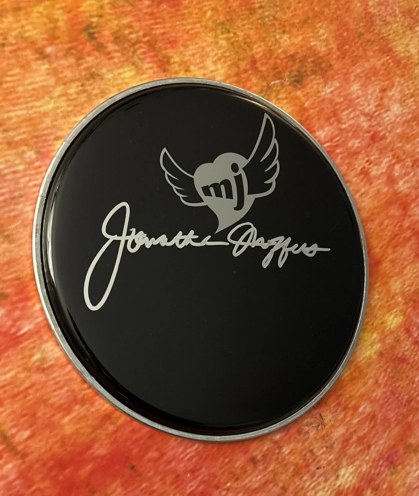 GFA Michael Jackson's Drummer * JONATHAN MOFFETT * Signed 10" Drumhead COA, image 4