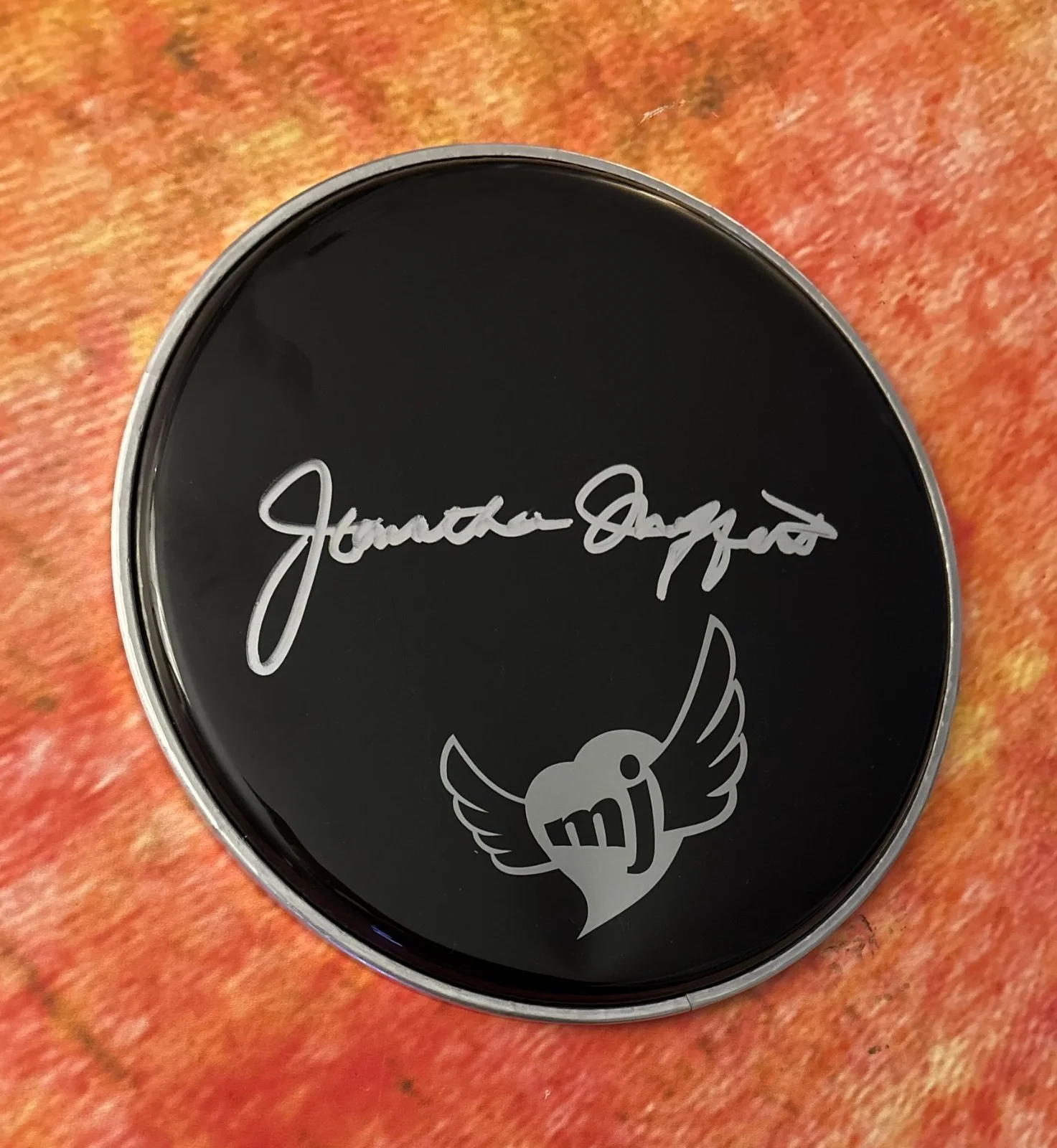 GFA Michael Jackson's Drummer * JONATHAN MOFFETT * Signed 10" Drumhead COA, image 4