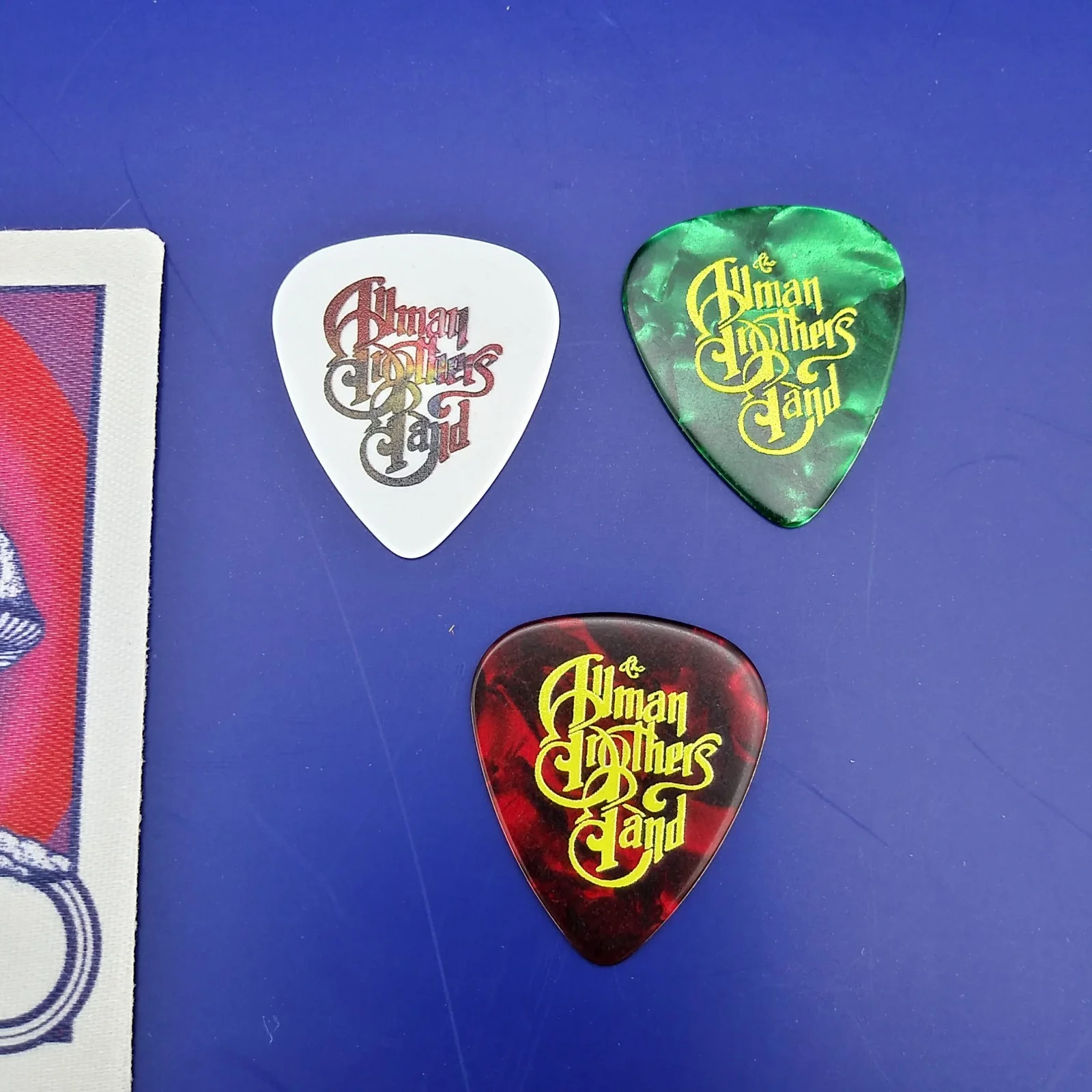 ALLMAN BROTHERS BAND authentic backstage pass 3 novelty signature guitar picks, изображение 4