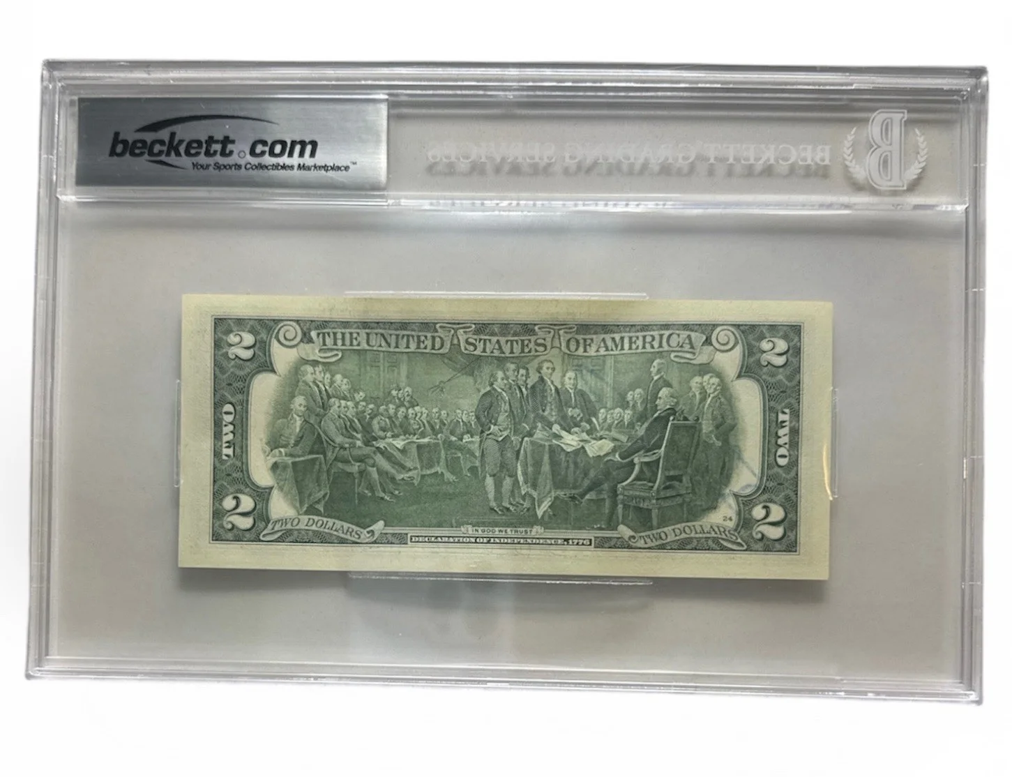 Daveed Diggs — Daveed Diggs Autograph Signed $2 Bill Hamilton Thomas Jefferson Beckett Slab COA, image 3