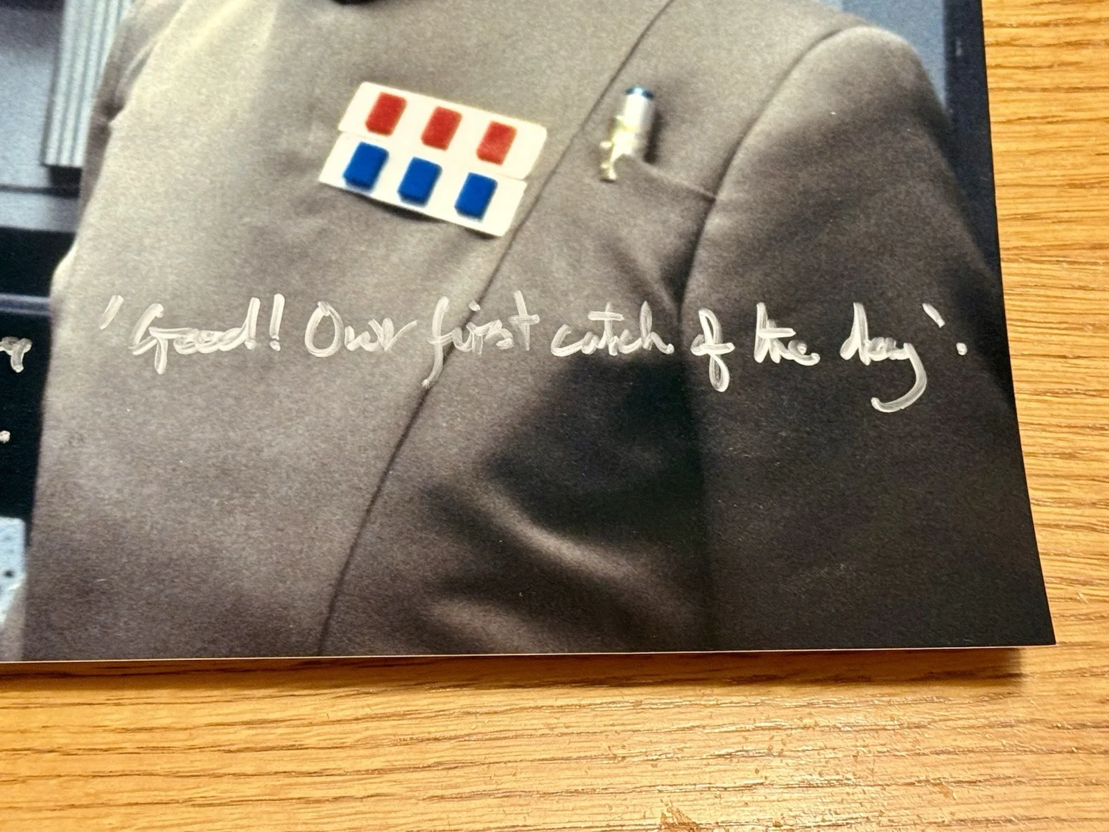 John Dicks — SIGNED Star Wars JOHN DICKS 11x14 Autograph Photo Captain Lennox VERY RARE, изображение 3