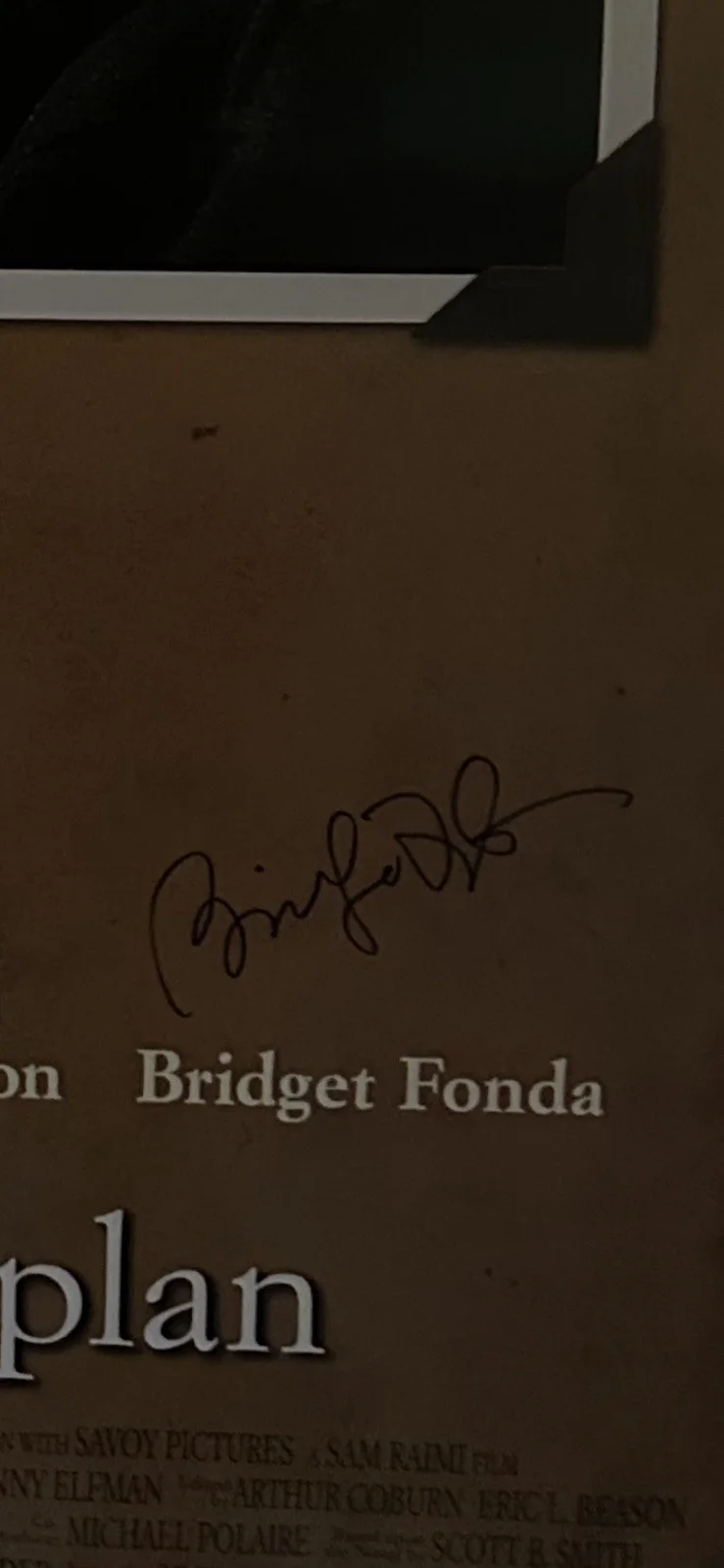 Bridget Fonda A Simple Plan 27x40 Autographed Movie Poster 2 Certificates Auto, изображение 4