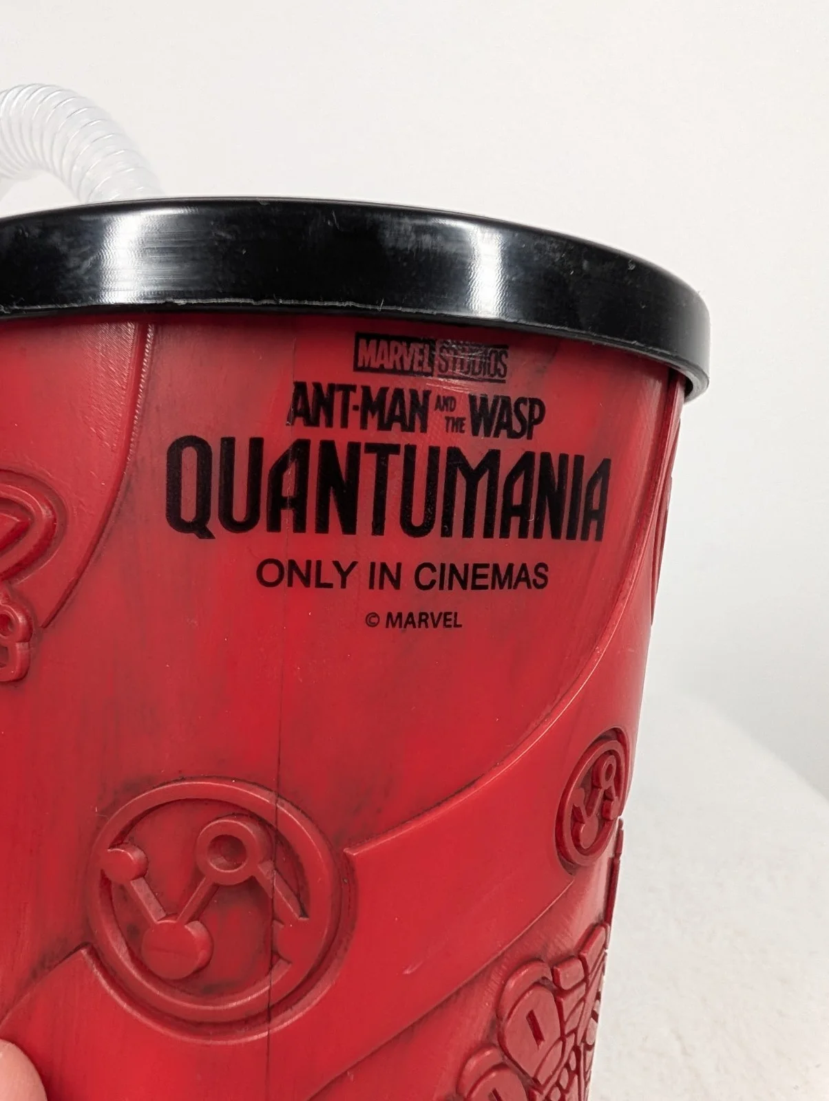 Ant-Man and The Wasp Quantumania Cinema Drink Cup Topper Marvel Studios Red Rare, изображение 2