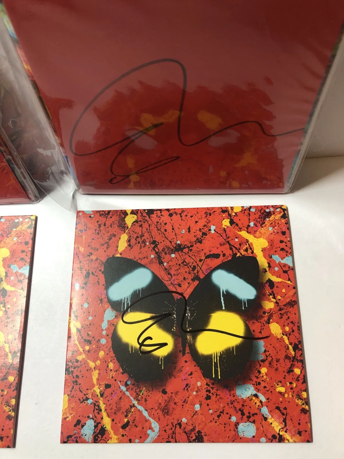 (4x) Ed Sheeran Signed CD LOT Equals = Overpass Graffiti Butterfly, image 2