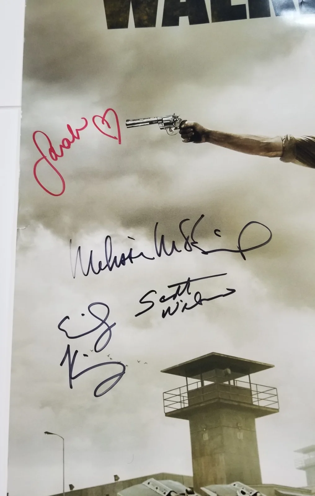 Norman Reedus, Andrew Lincoln, Jon Bernthal — The Walking Dead REAL cast SIGNED 24x36 Poster JSA LOA Reedus Lincoln Bernthal, изображение 2