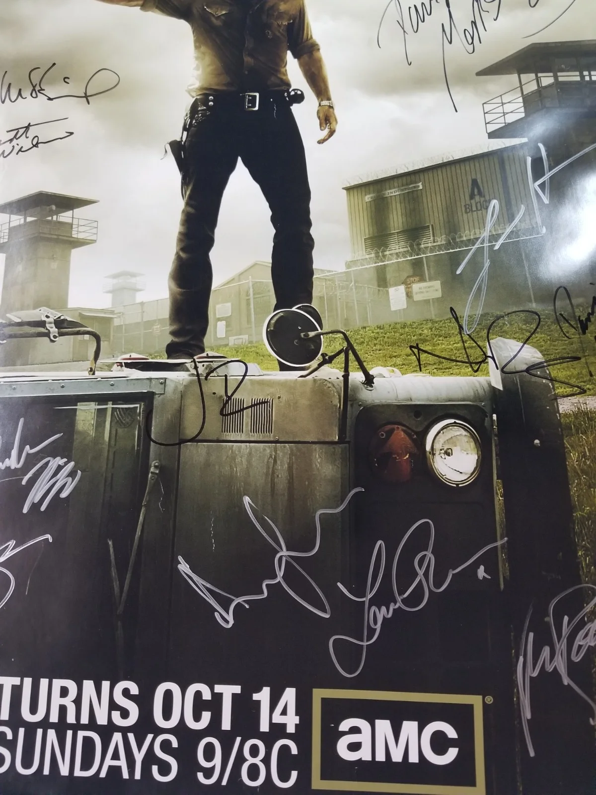 Norman Reedus, Andrew Lincoln, Jon Bernthal — The Walking Dead REAL cast SIGNED 24x36 Poster JSA LOA Reedus Lincoln Bernthal, изображение 5