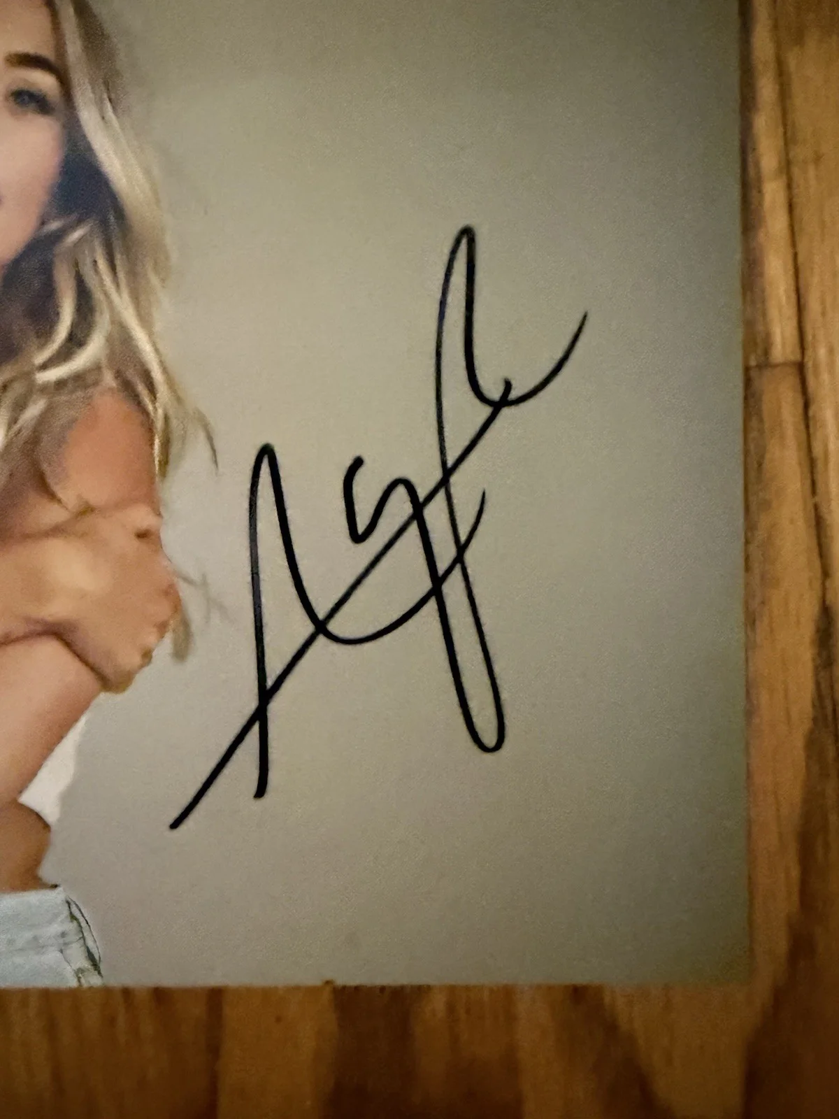 Ashley Cooke Signed Autograph 8x10 Photo NEVER TIL NOW SEXY BAS COA, image 2