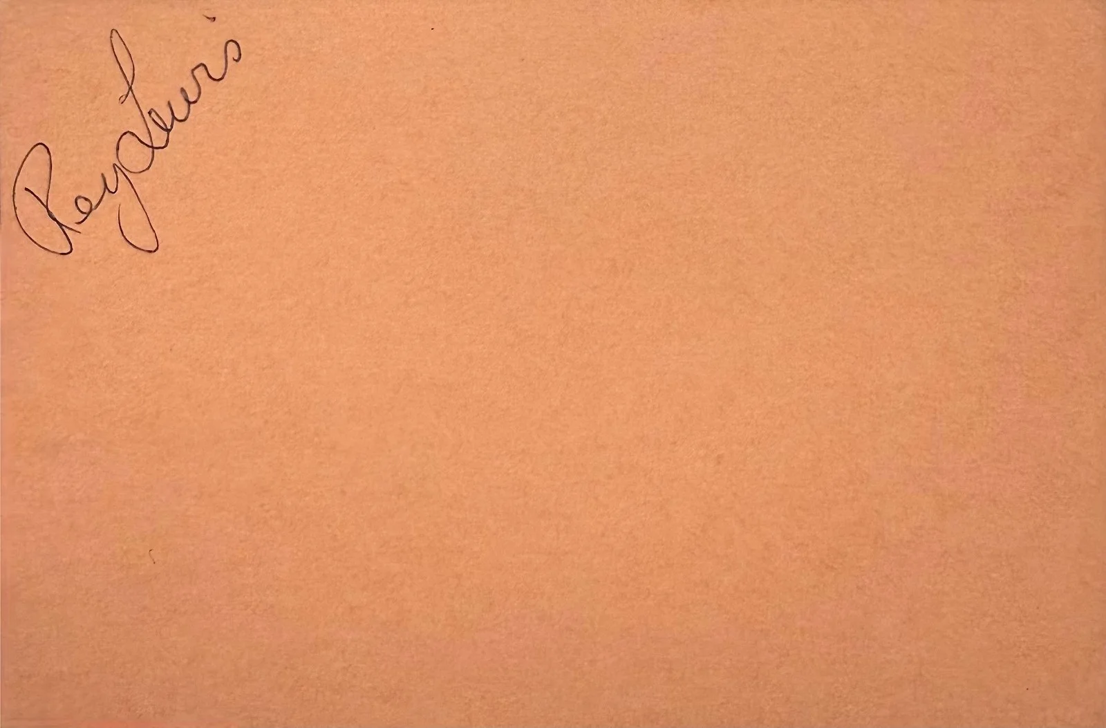 Reg Lewis — REG LEWIS Autograph Signed 4" x 6" INDEX CARD Bodybuilder Mr. America SEXTETTE, изображение 3