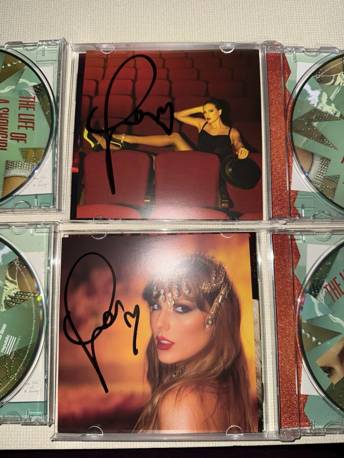 taylor swift autographed signed tloas cd, image 2