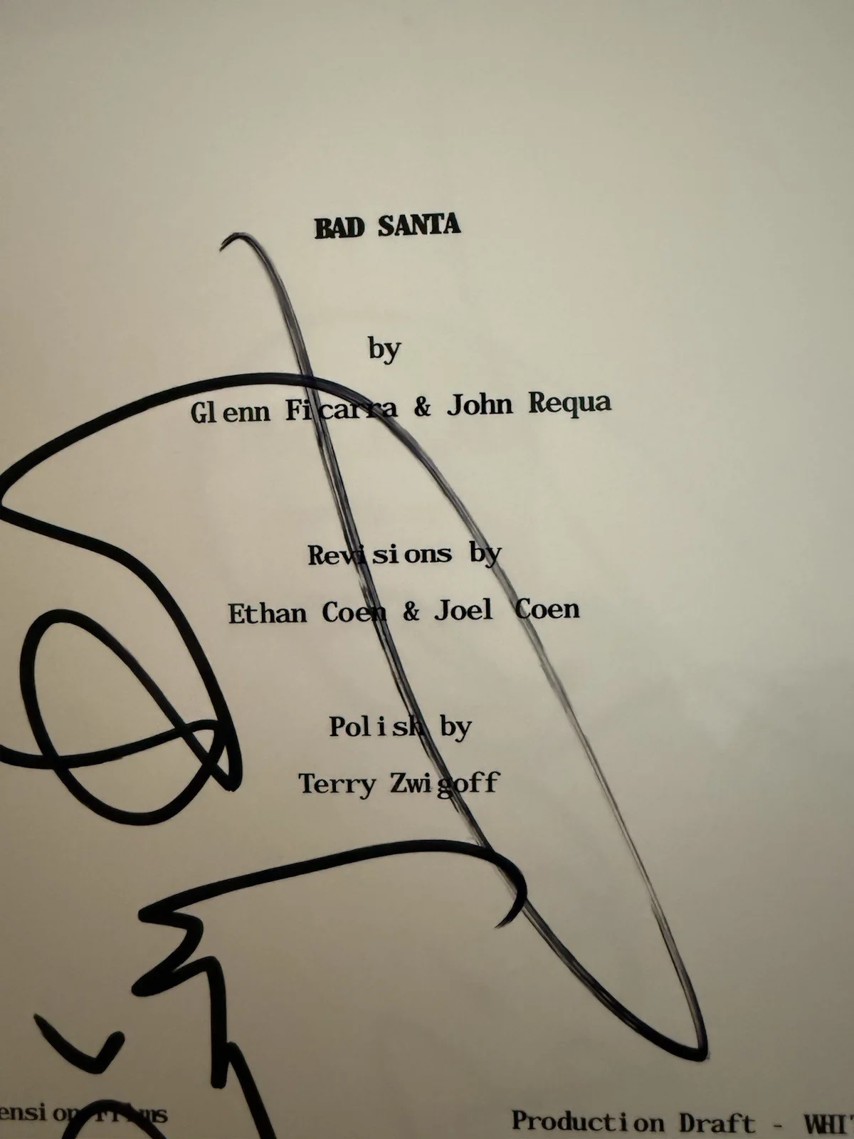 Billy Bob Thornton — Billy Bob Thornton Signed AUTOGRAPH Bad Santa FULL Movie Script BAS COA, image 2