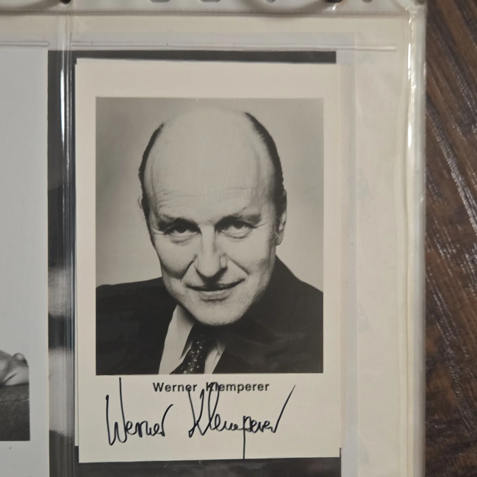 Werner Klemperer — Werner Klemperer Autographed Original Television Photo