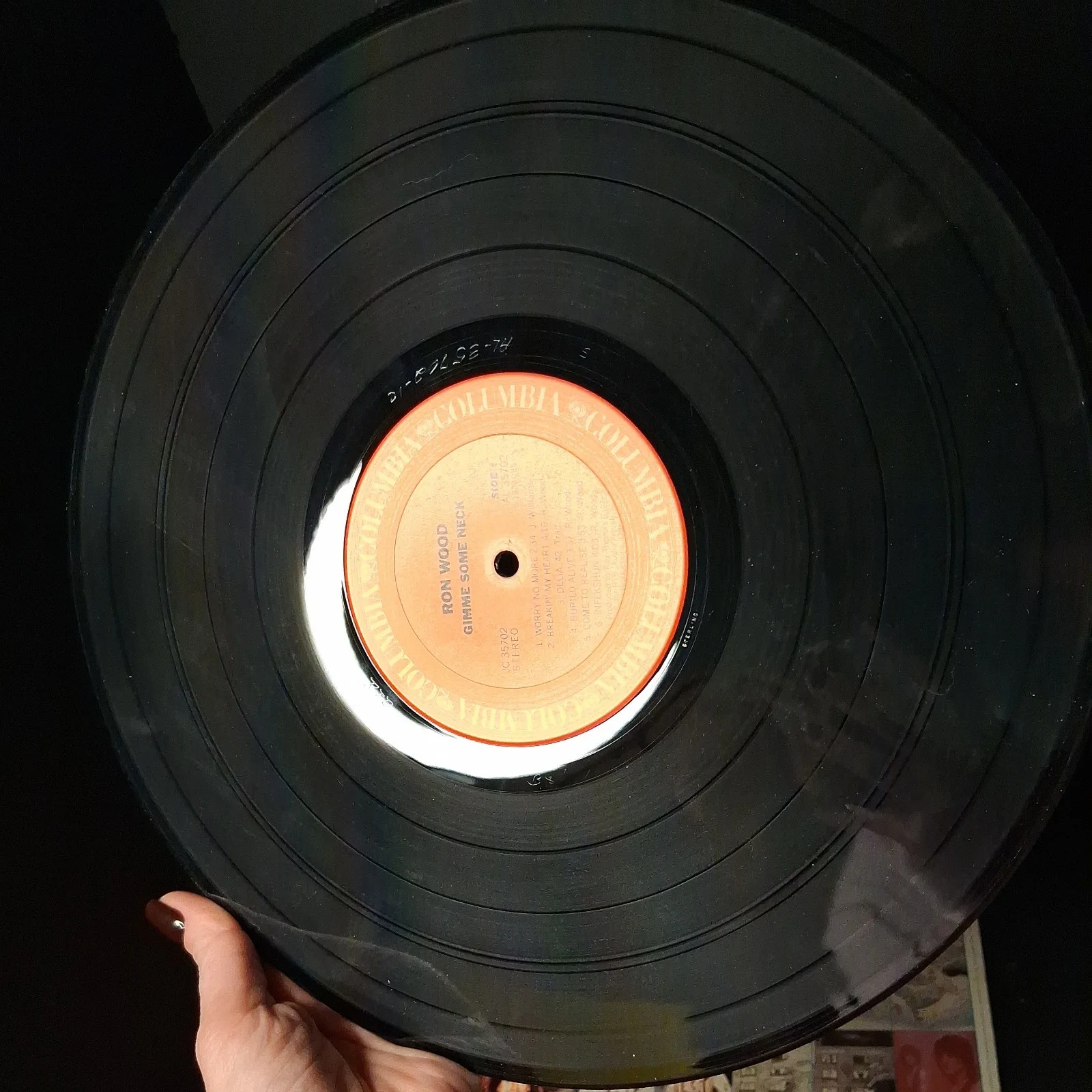 RON WOOD Signed GIMME SOME NECK Album~Near Mint! The Rolling Stones~ the Faces#V, изображение 5