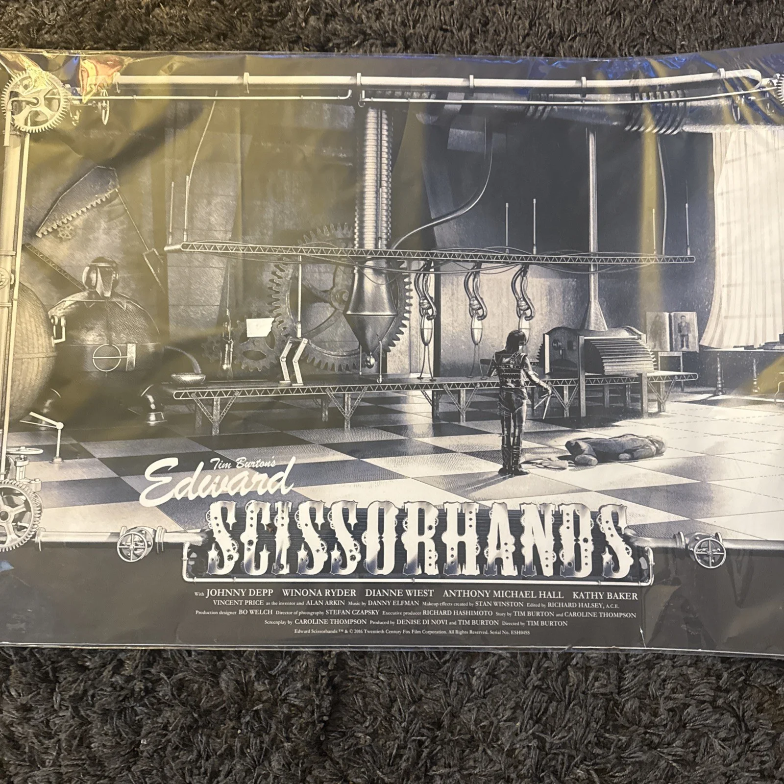 Edward Scissorhands RARE Chris Skinner le Art Print MINT Johnny Depp W COA, image 2