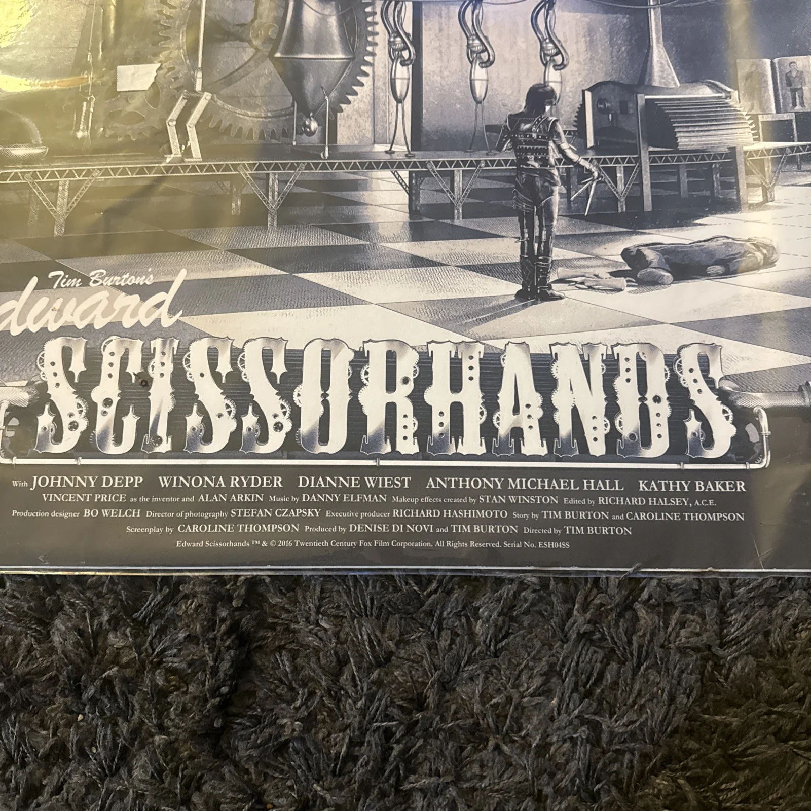 Edward Scissorhands RARE Chris Skinner le Art Print MINT Johnny Depp W COA, image 3