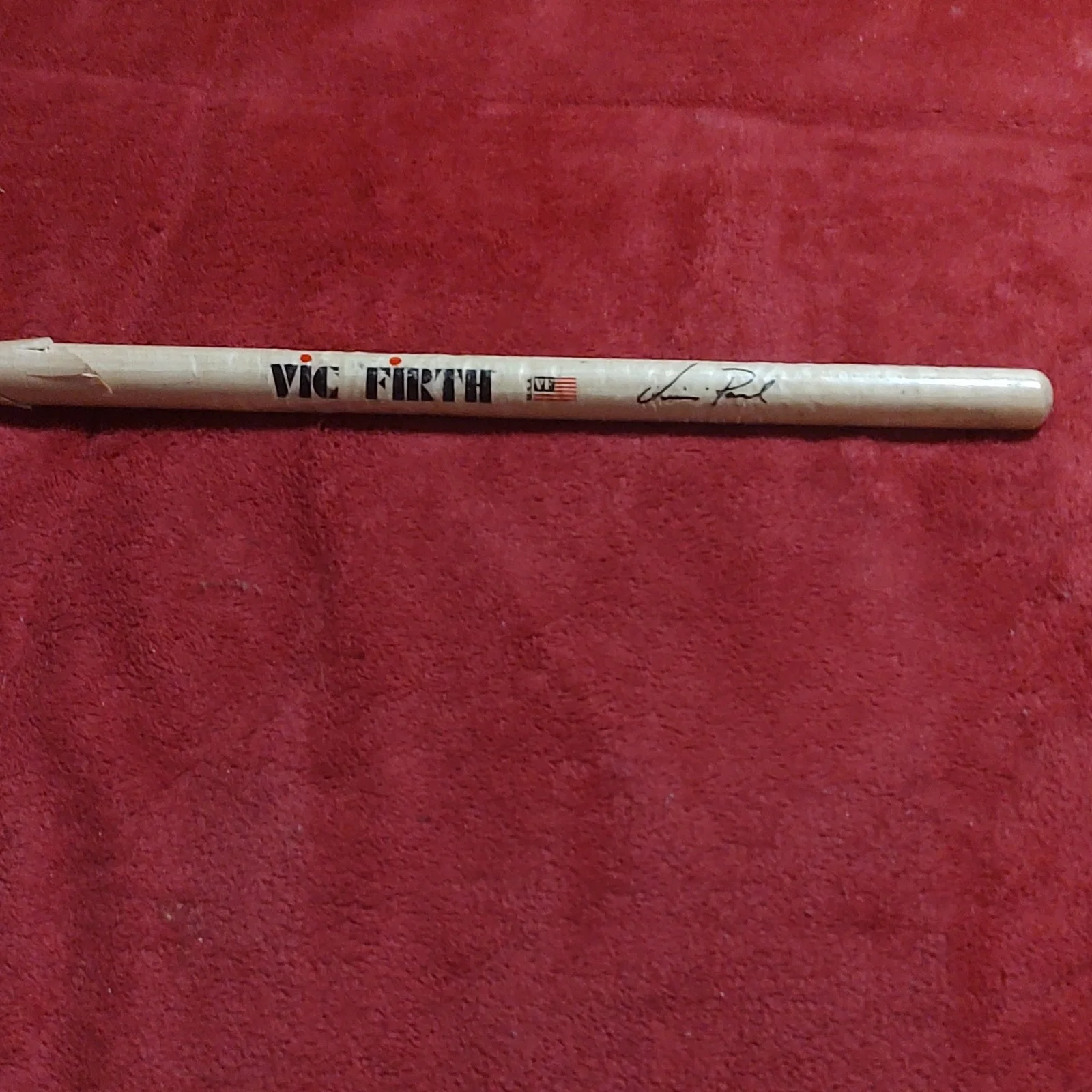 Vic Firth Autographed Drum Stick Signed Original Music Memorabilia Vinnie Paul, image 3