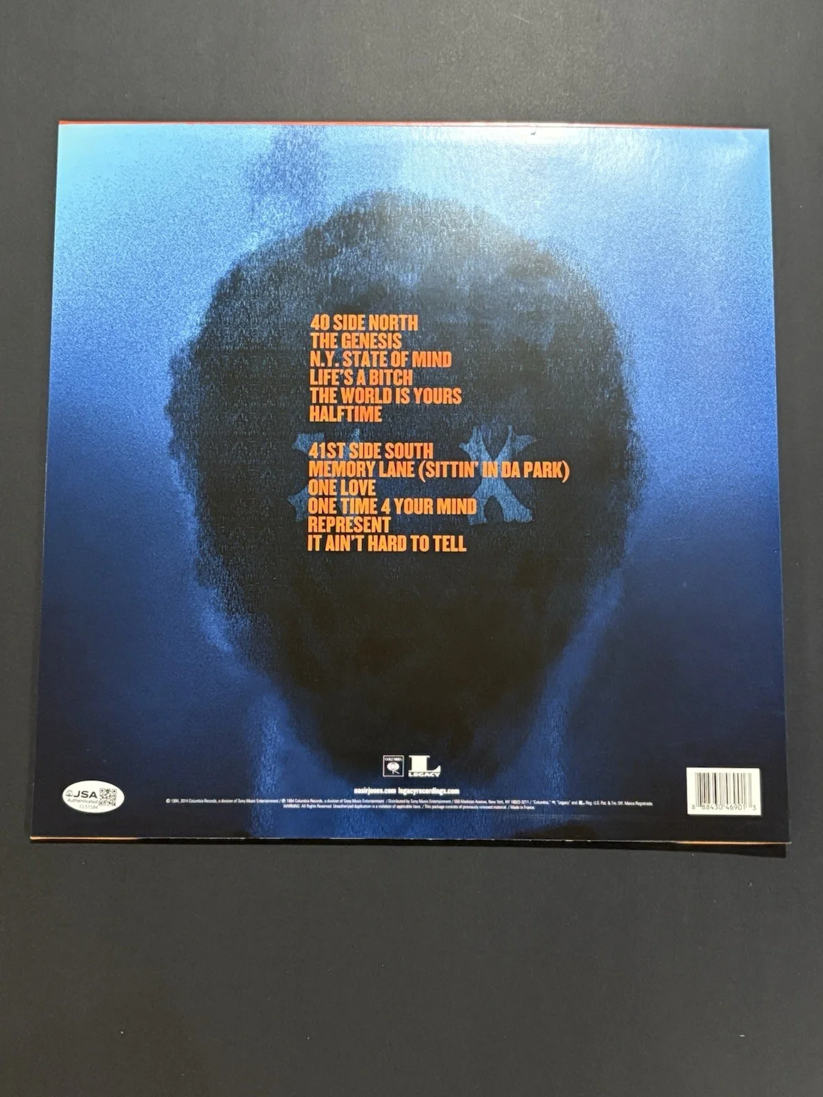 JSA COA NAS Signed Autographed ILLMATIC Vinyl Album LP Hip Hop Rap Classic, изображение 2