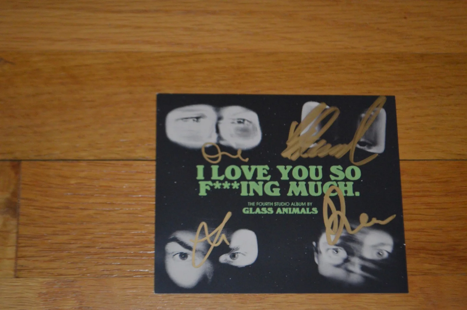Glass Animals Autographed "I Love You So..." CD Insert w/ CD & COA ~ Entire Band, image 2