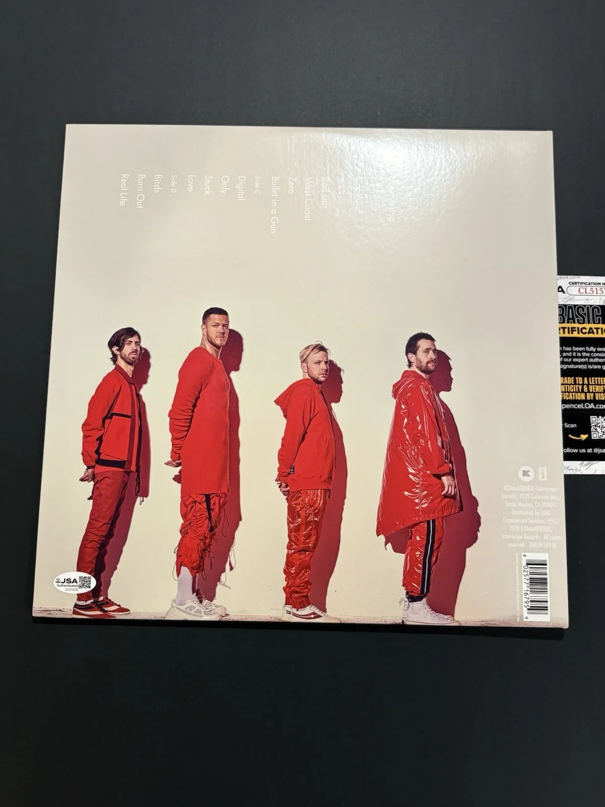 JSA COA DAN REYNOLDS Signed Autographed Origins Vinyl Album LP Imagine Dragons, image 2