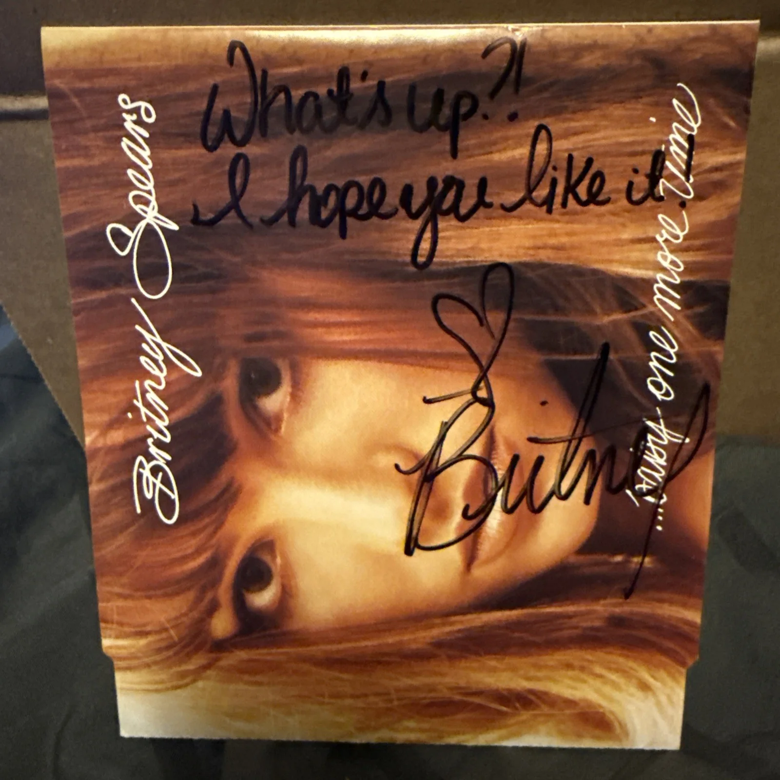 BRITNEY SPEARS SIGNED BABY ONE MORE TIME CD AUTO 100% Authentic Early Signature, изображение 2