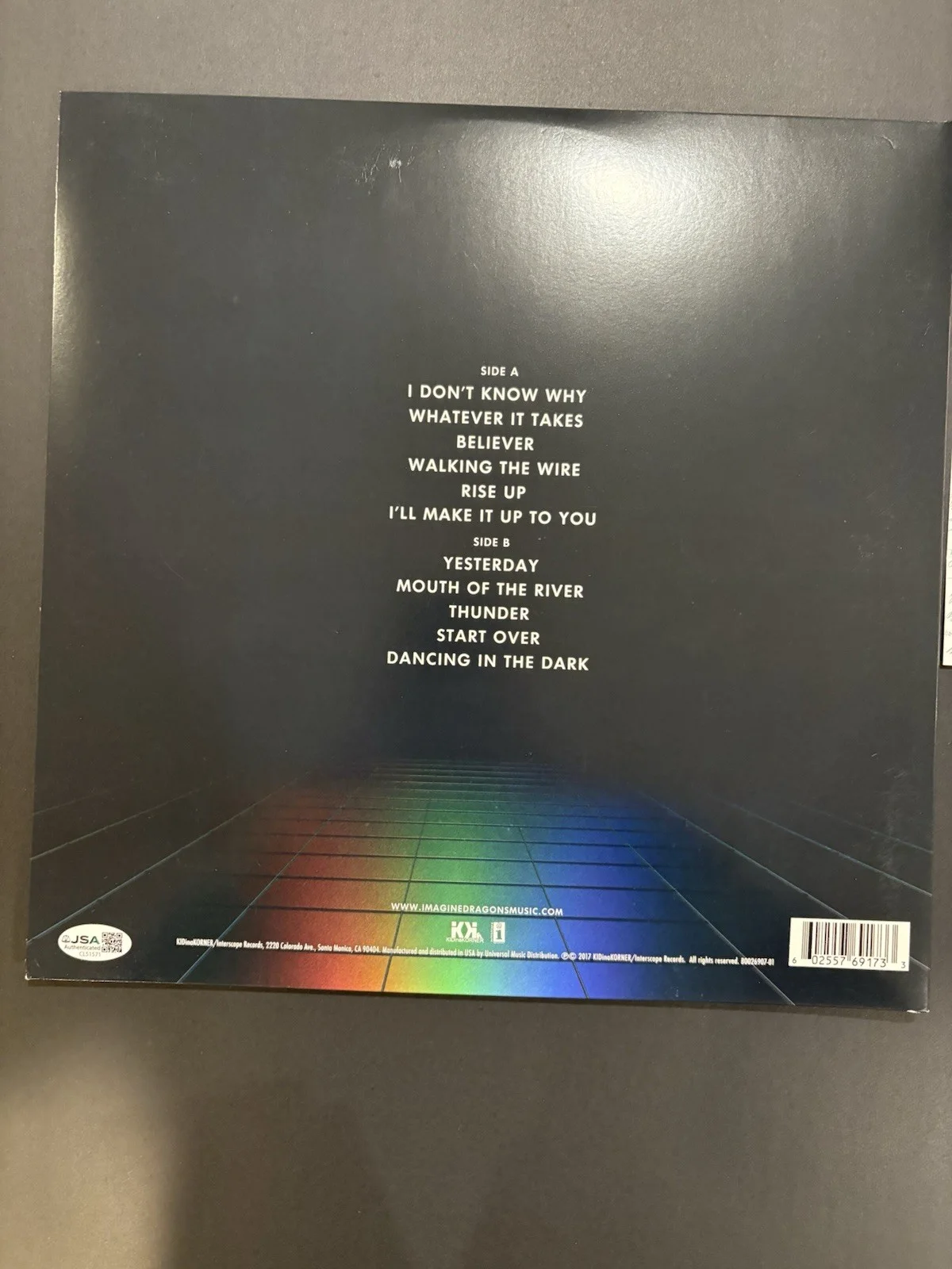 JSA COA DAN REYNOLDS Signed Autographed Evolve Vinyl Album LP Imagine Dragons, image 2