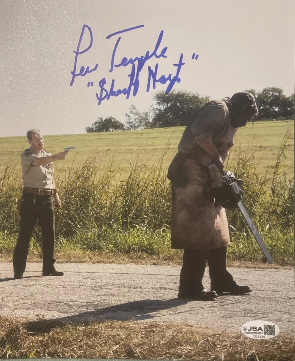 Lew Temple — Lew Temple Signed 8x10 Photo “ The Texas Chain Saw Massacre” JSA Certified