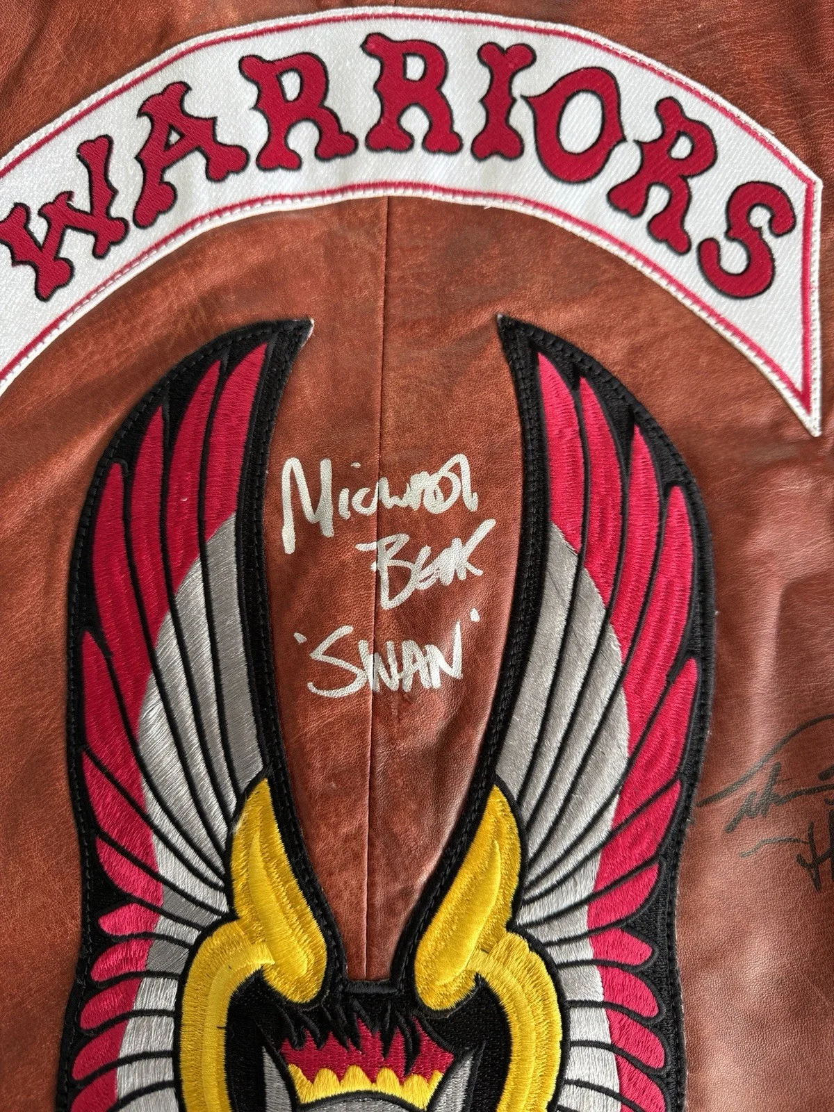 The Warriors Movie Signed Leather Vest - Cochise David Harris Swan Beck The Fox, изображение 3