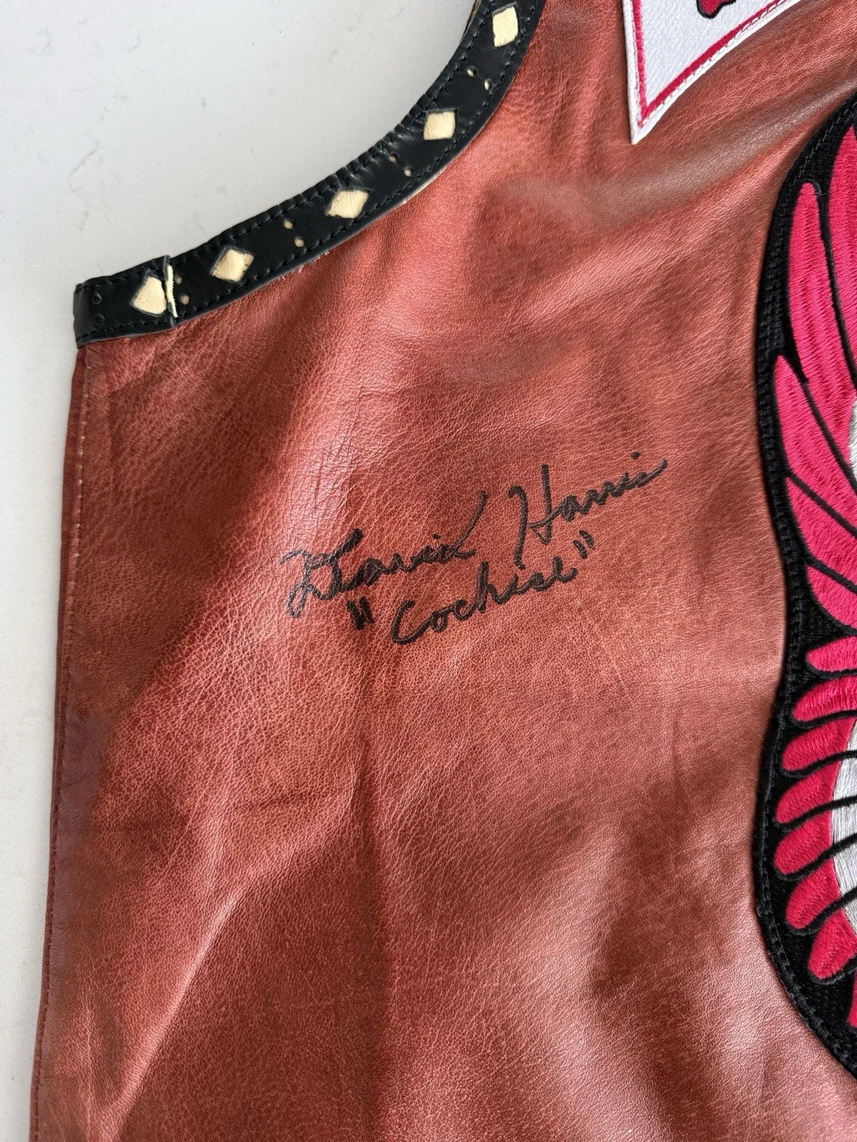 The Warriors Movie Signed Leather Vest - Cochise David Harris Swan Beck The Fox, изображение 4
