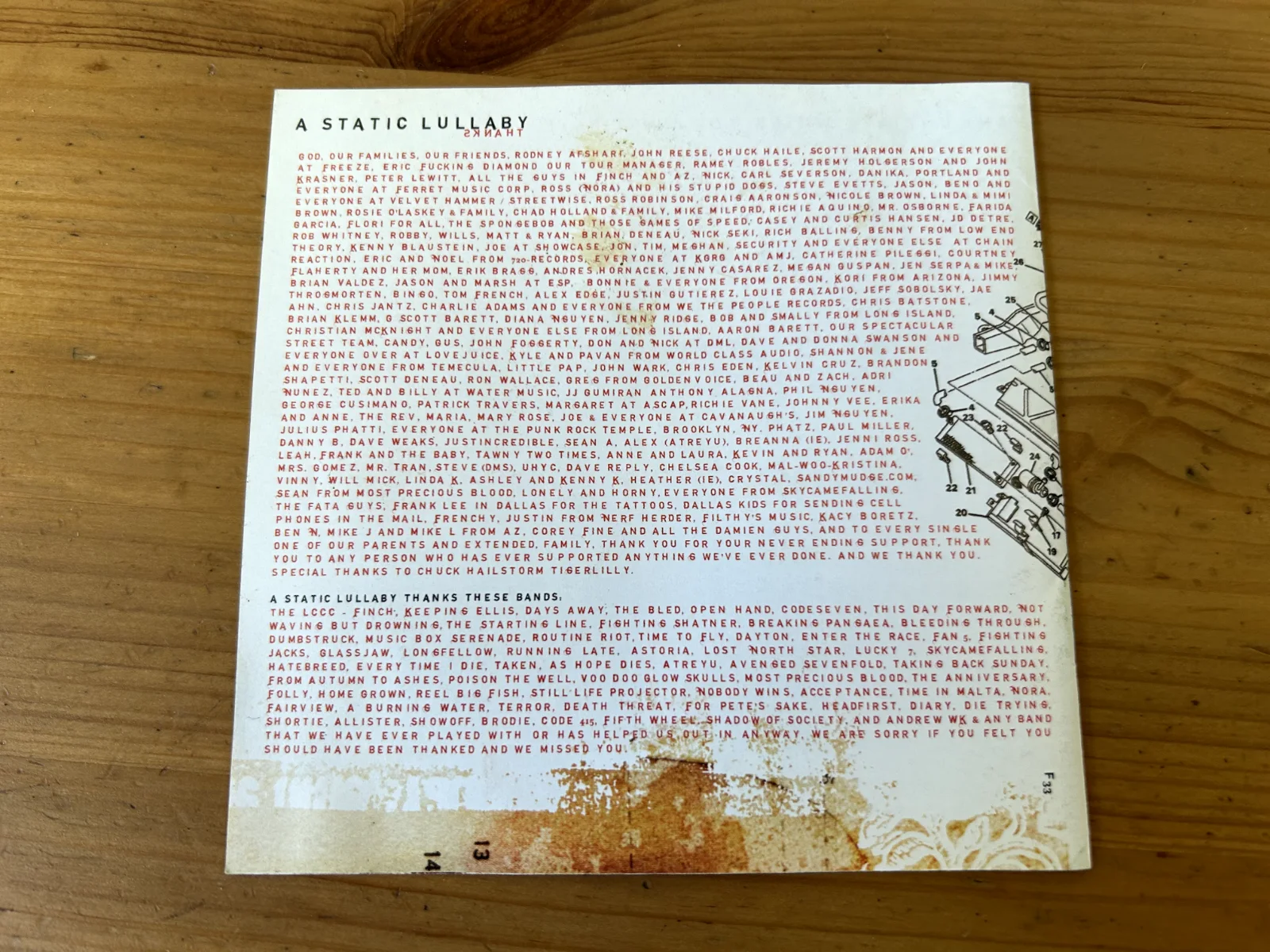 Autographed A Static Lullaby “…And Don’t Forget To Breathe” CD Cover Art Booklet, image 3