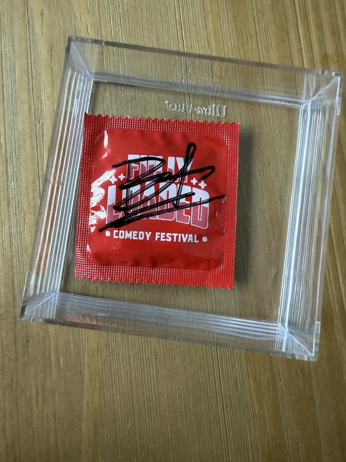 Bert Kreischer — BERT KREISCHER THE MACHINE SIGNED AUTOGRAPH FULLY LOADED CONDOM PSA COA COMEDIAN