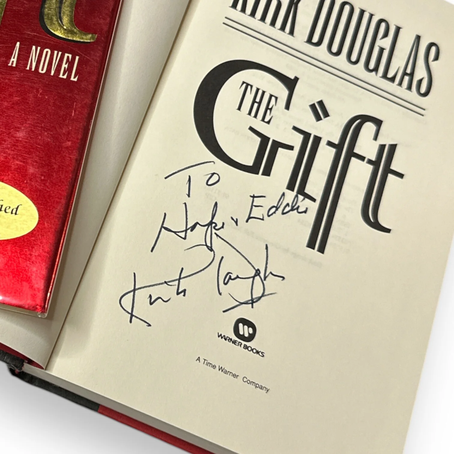 author — Kirk Douglas (d. 2020) Signed Autograph “The Gift” Book 60+ Year Hollywood Actor, image 2