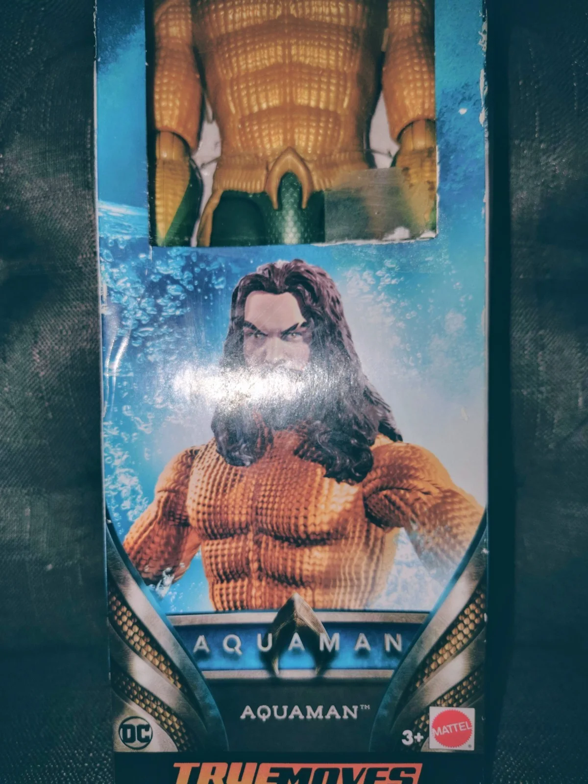 JASON MOMOA AQUAMAN 12 inch ACTION FIGURE MATTEL TRUE MOVES NIB, изображение 3