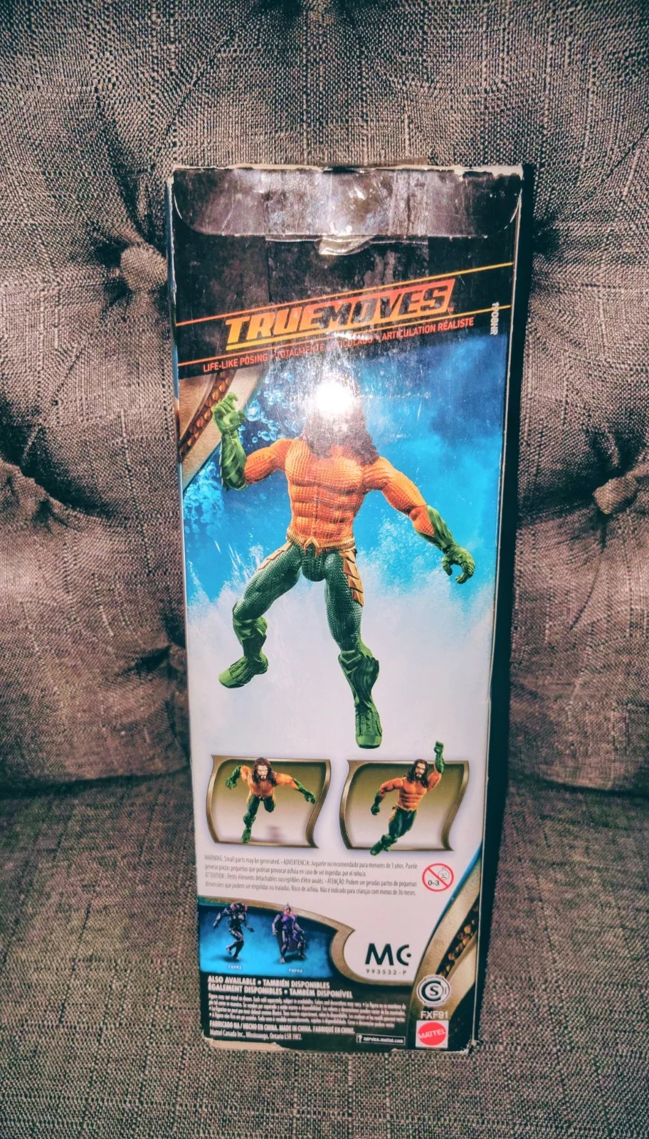 JASON MOMOA AQUAMAN 12 inch ACTION FIGURE MATTEL TRUE MOVES NIB, изображение 5