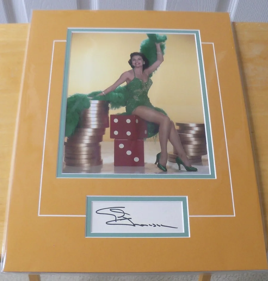 Cyd Charisse — Cyd Charisse signed autographed card with color photo matted COA, image 4