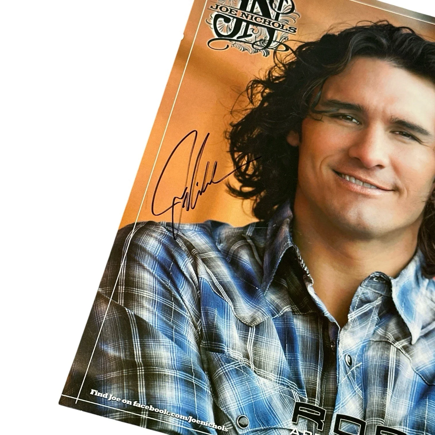 Joe Nichols Signed Autograph 11x14” Roper Boots Advertisement Poster!, image 2
