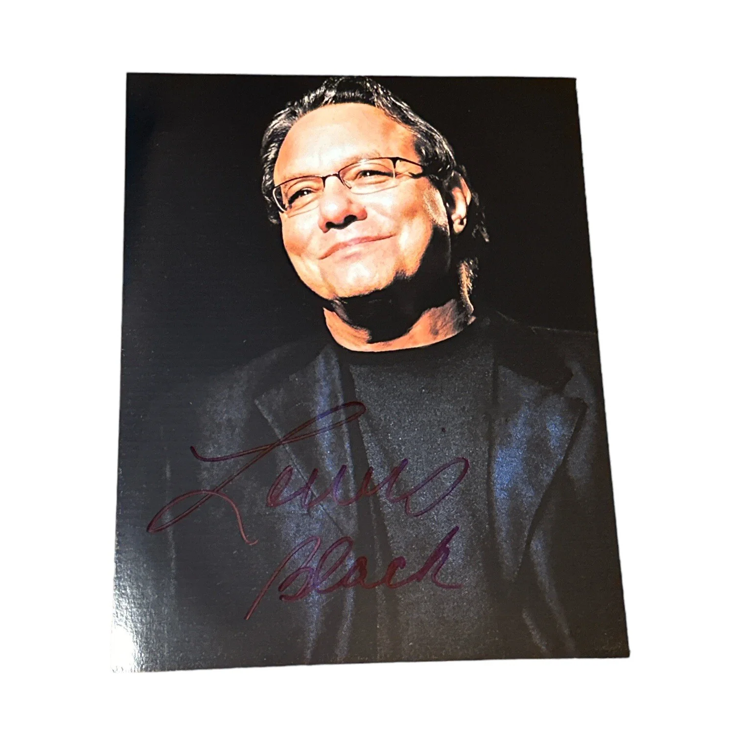 Lewis Black — Lewis Black Signed Autograph 8.5x11 Photo! Comedian & Voice Star Inside Out!