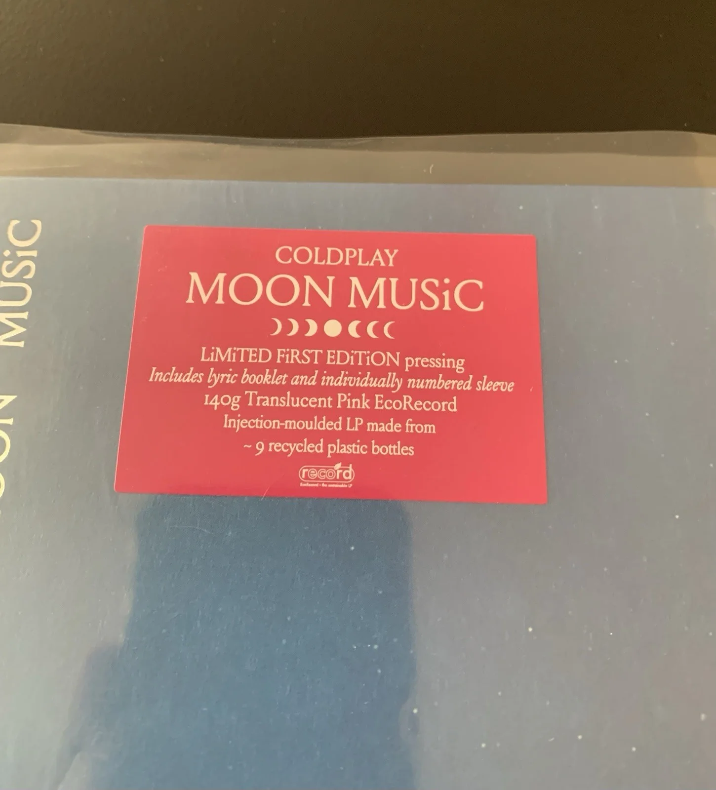 SIGNED Coldplay - Moon Music - Limited First Edition Pink Vinyl LP Record, изображение 4